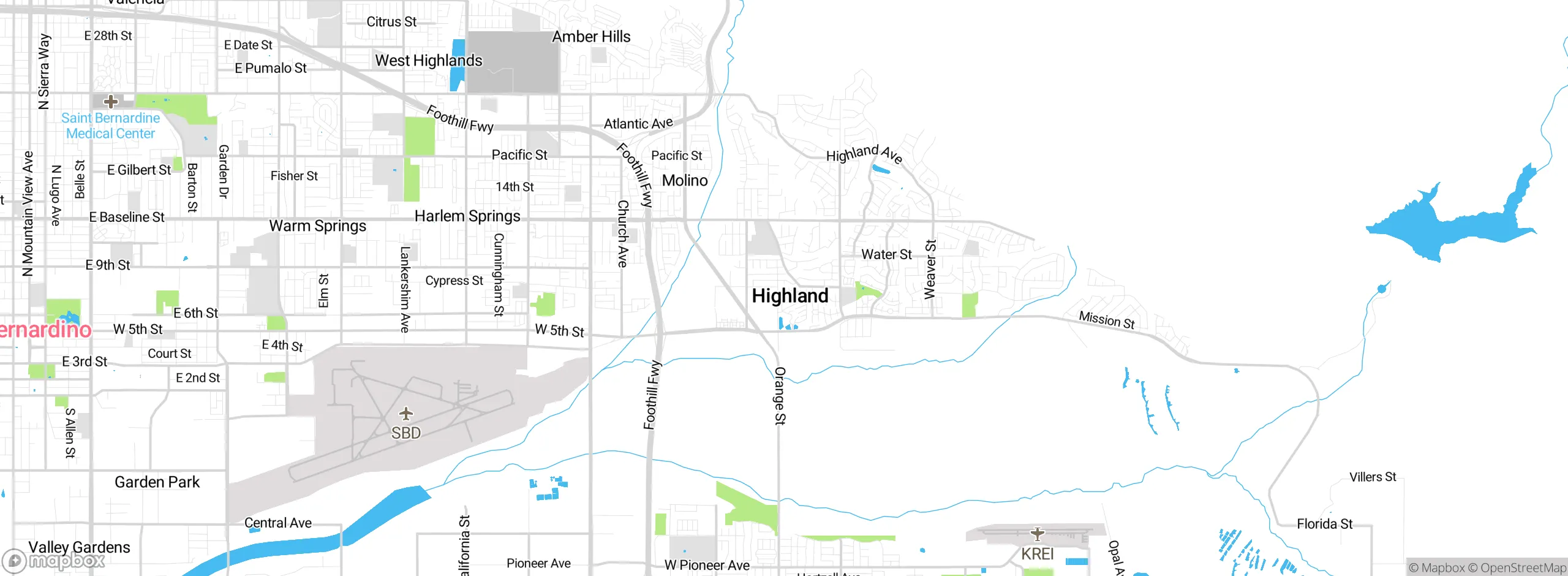 Map showing approximate location