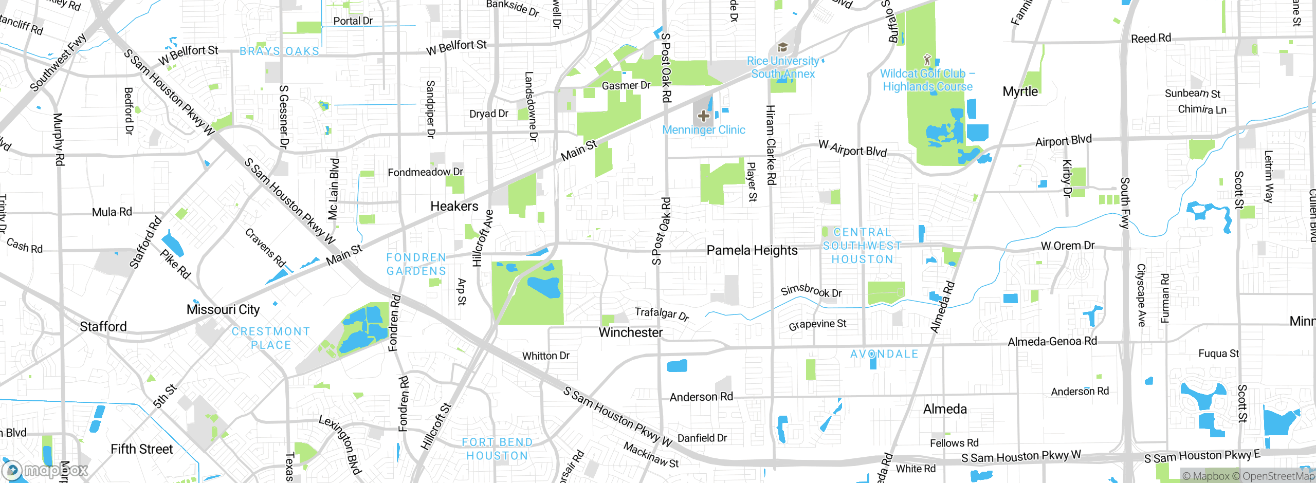 Map showing approximate location