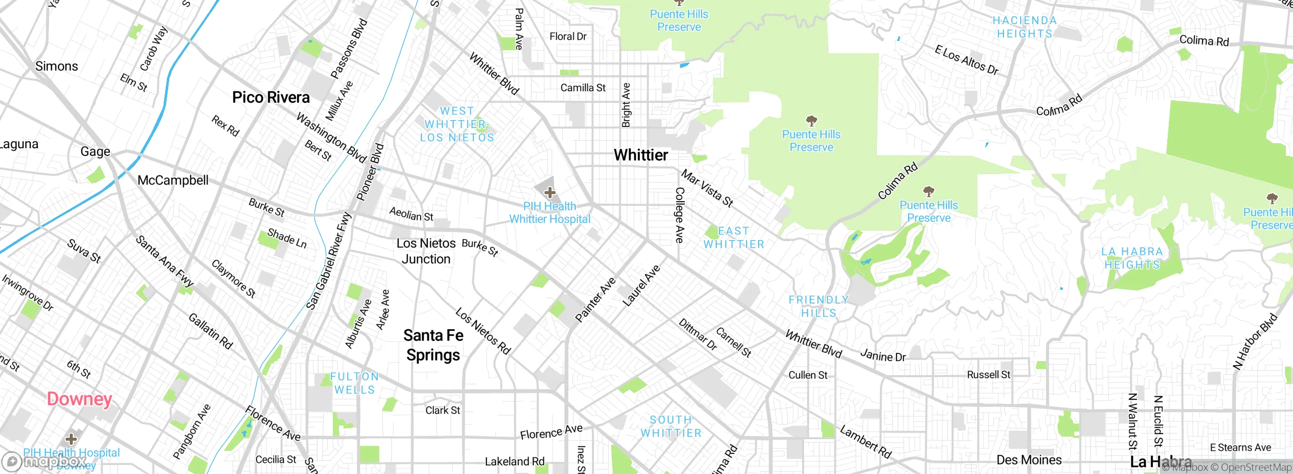 Map showing approximate location