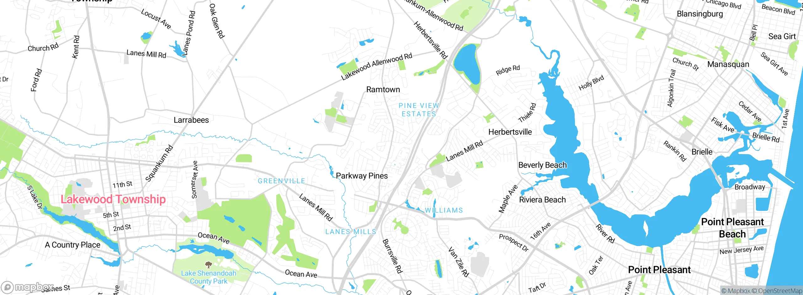 Map showing approximate location
