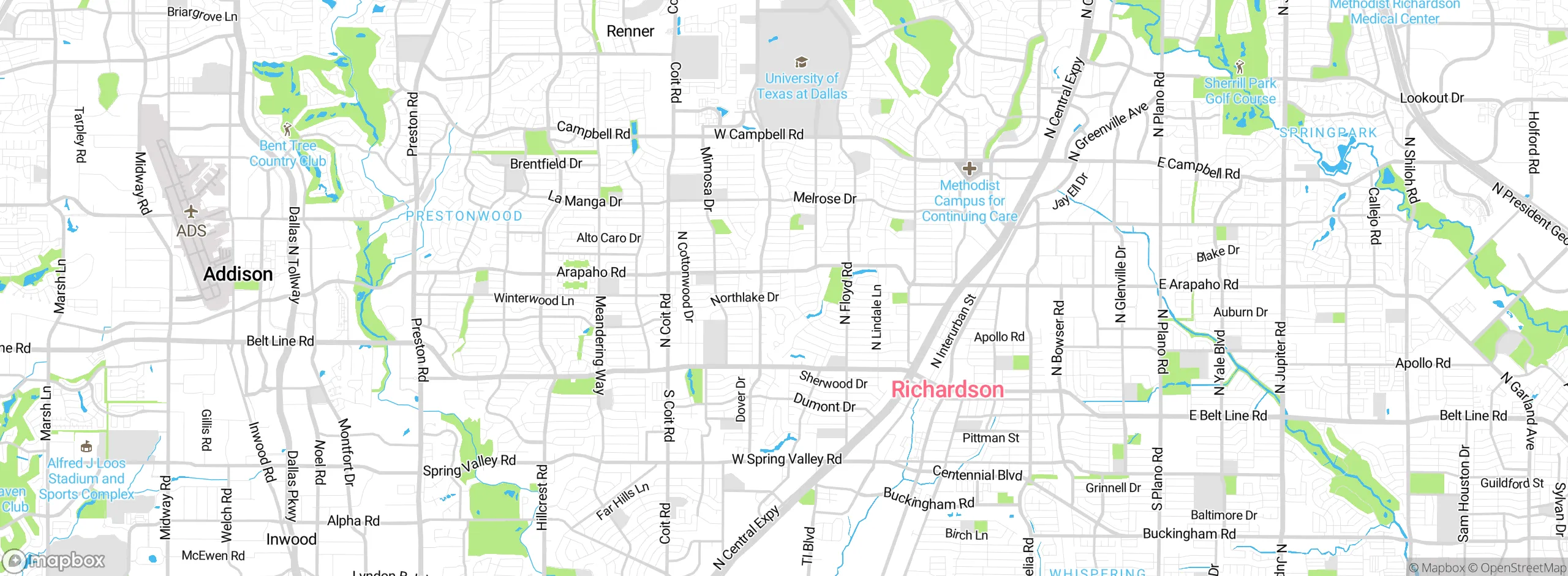 Map showing approximate location