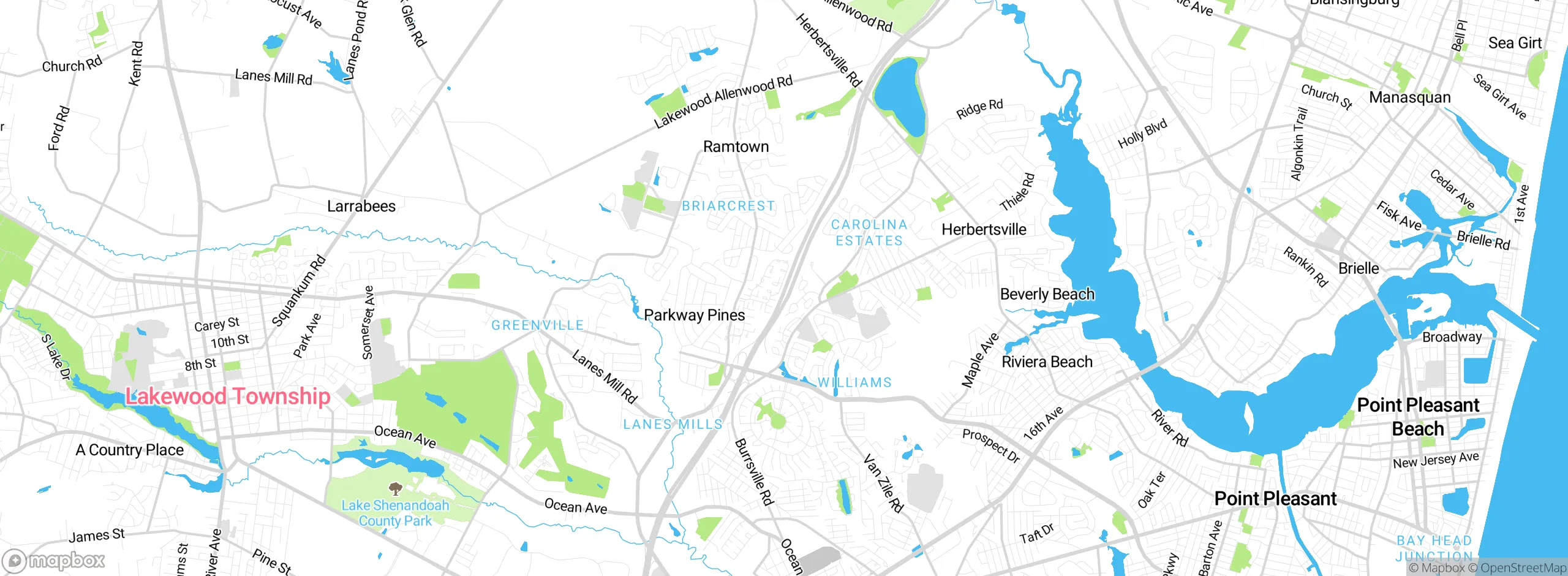 Map showing approximate location
