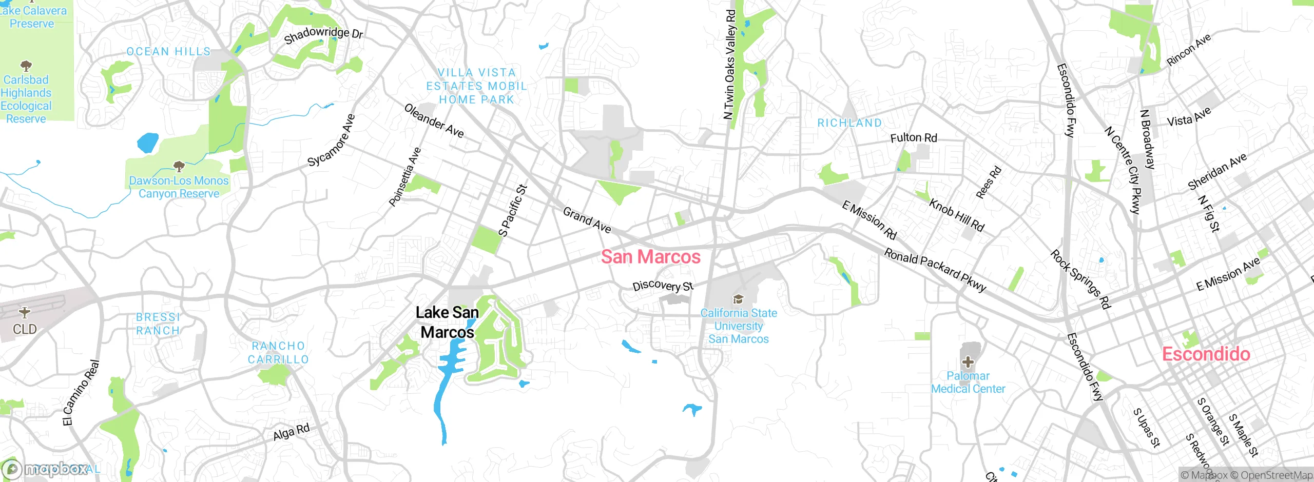 Map showing approximate location