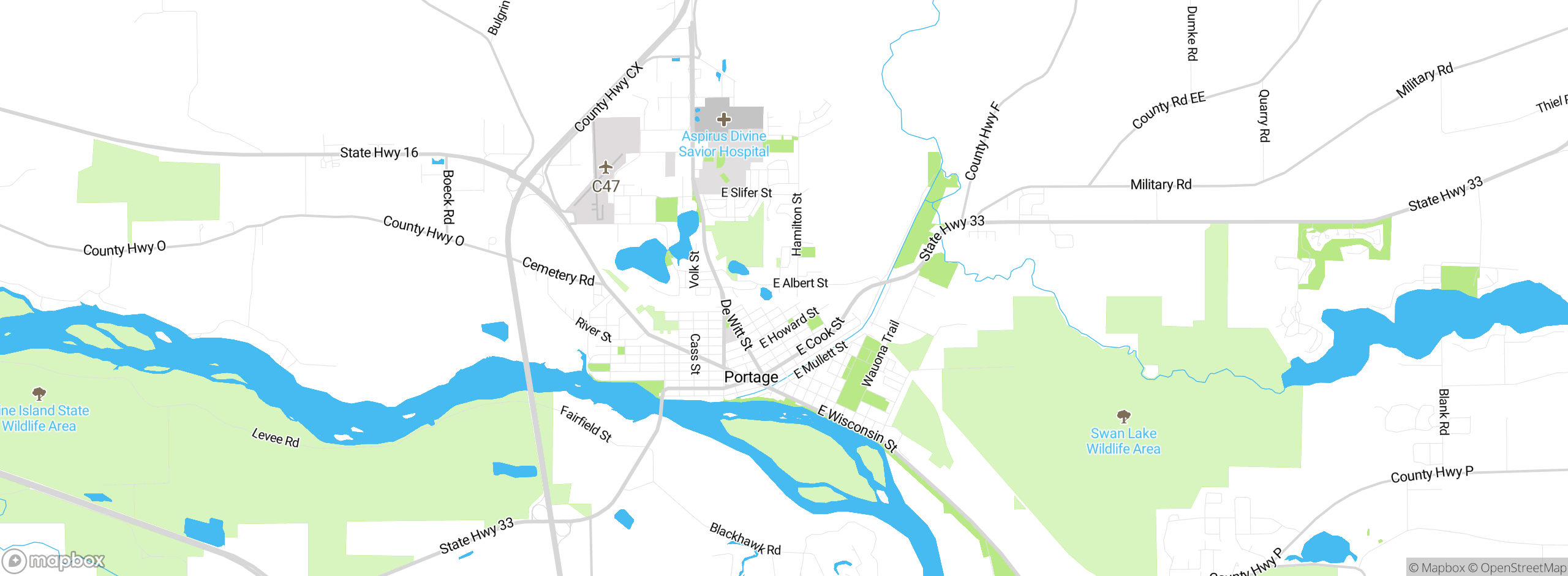 Map showing approximate location