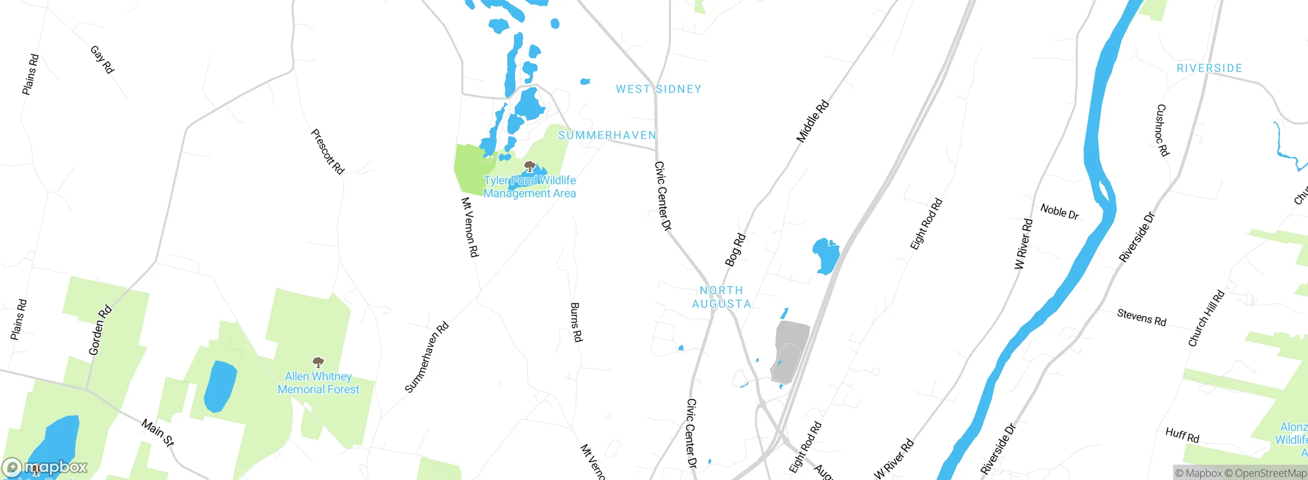 Map showing approximate location