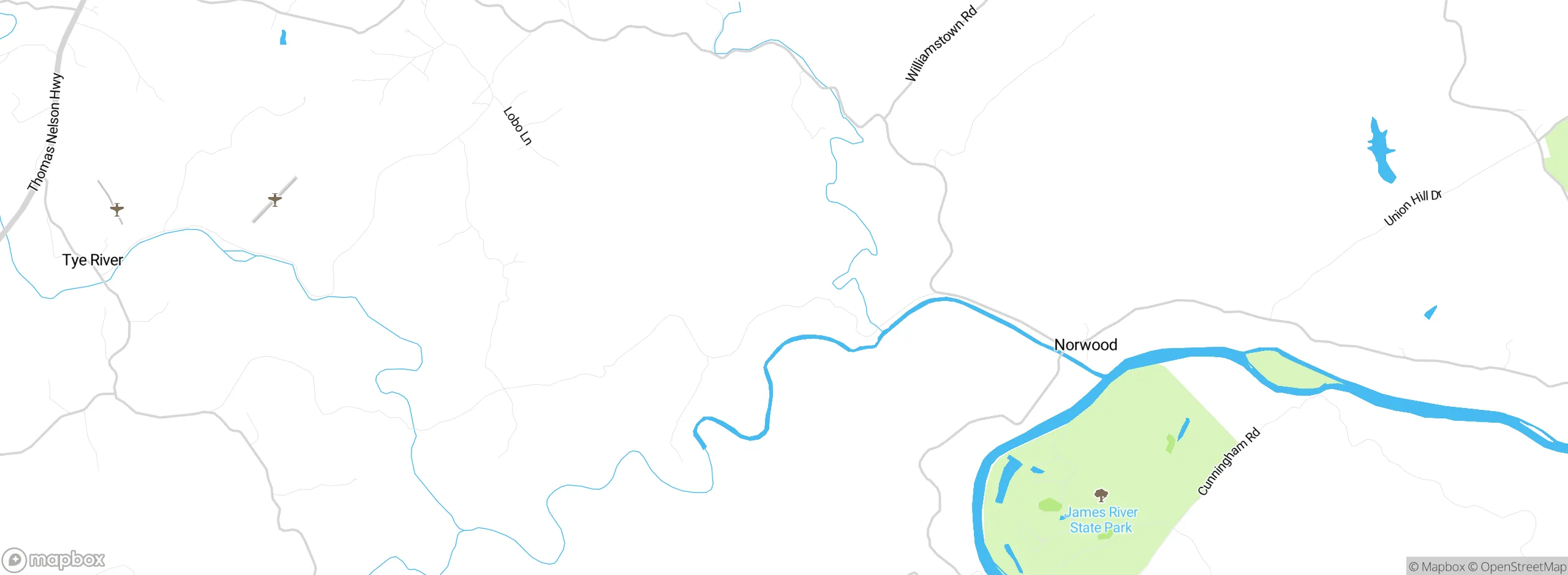 Map showing approximate location