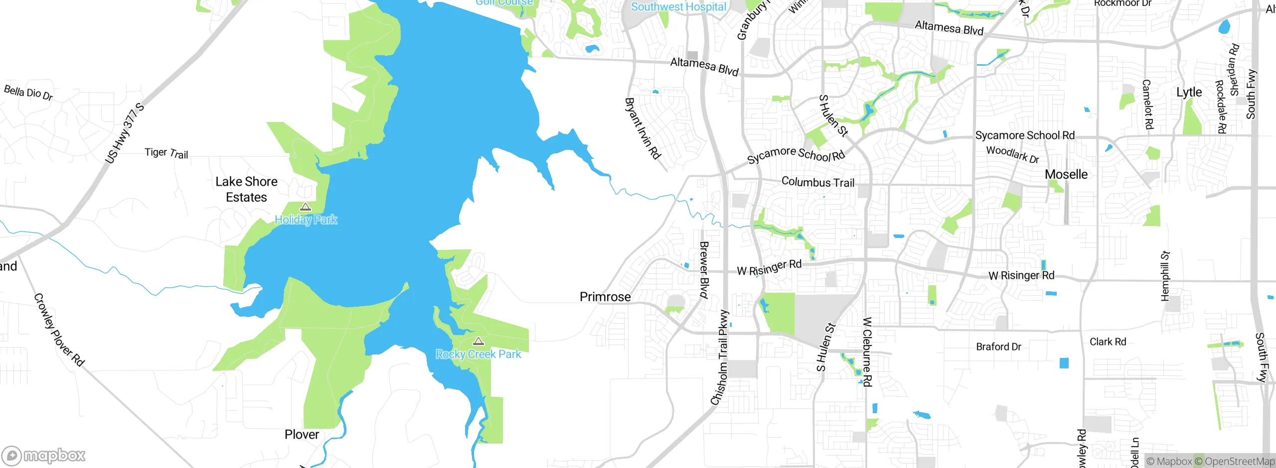 Map showing approximate location