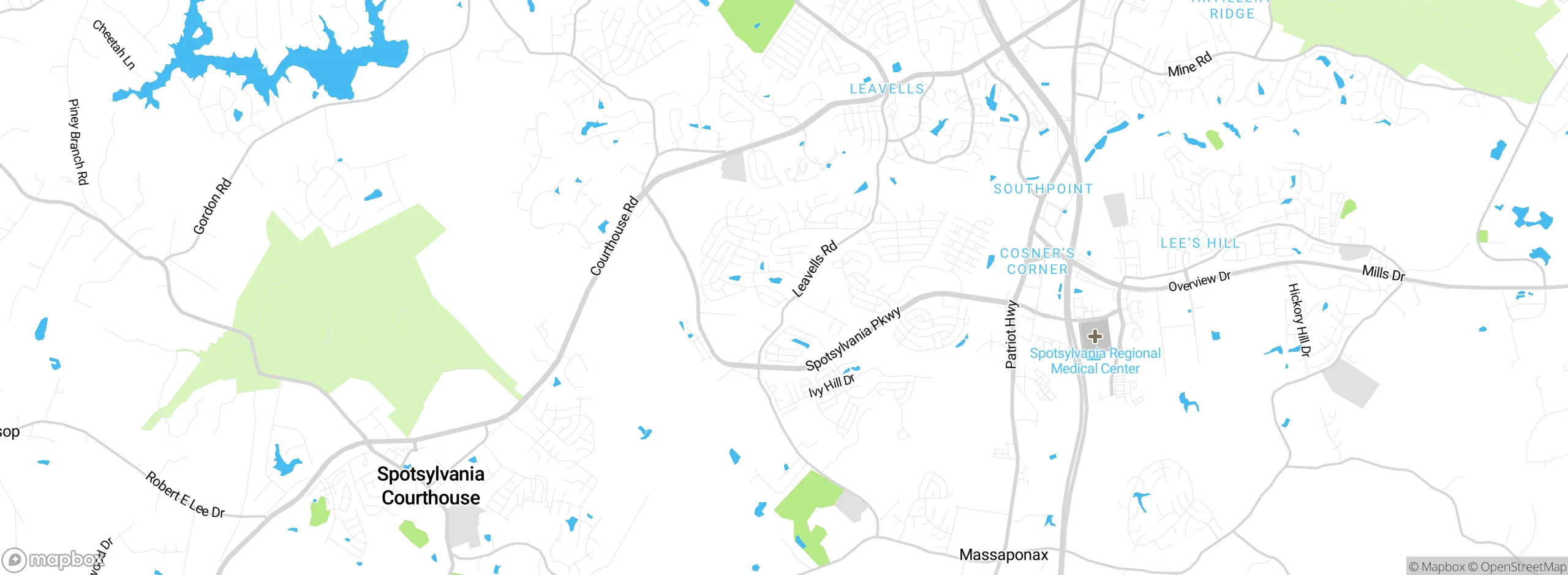Map showing approximate location