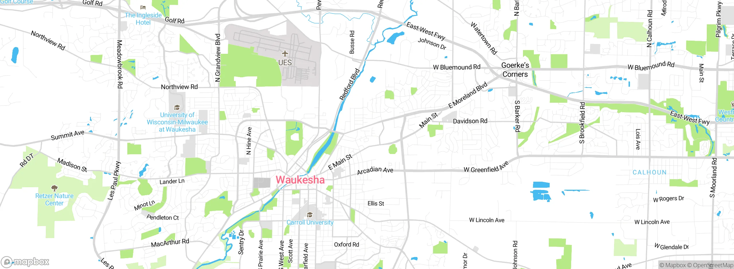 Map showing approximate location