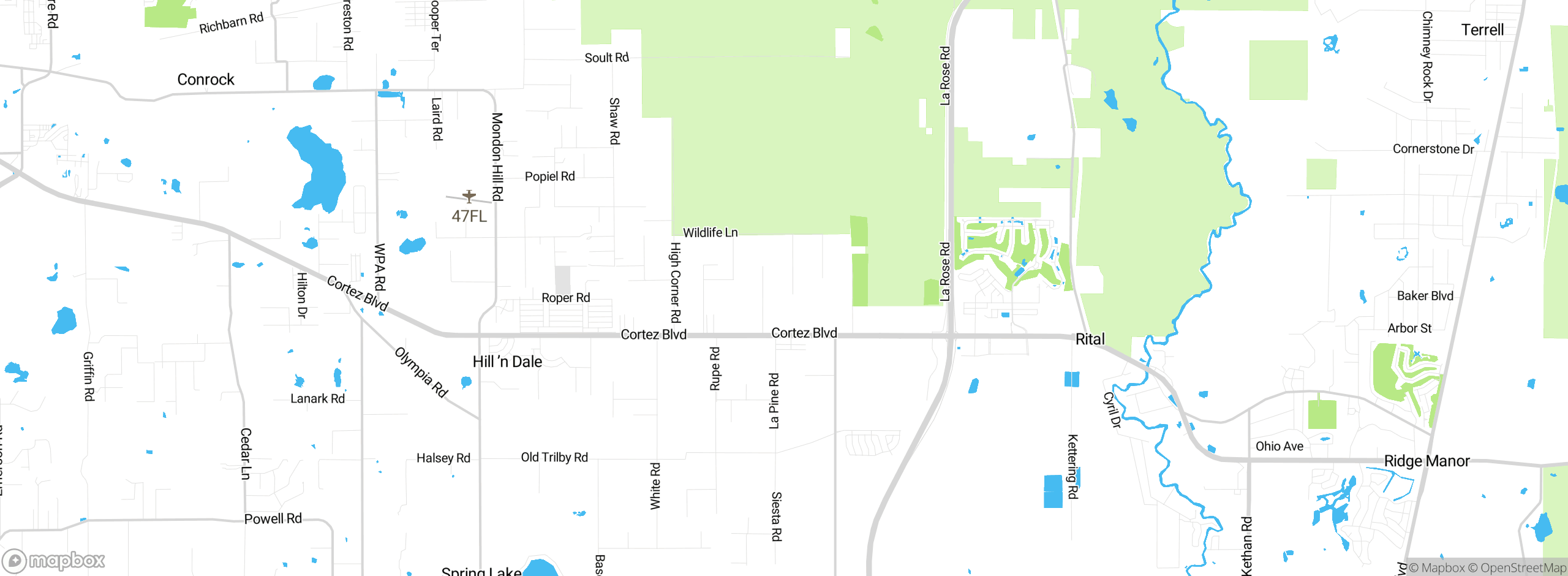 Map showing approximate location
