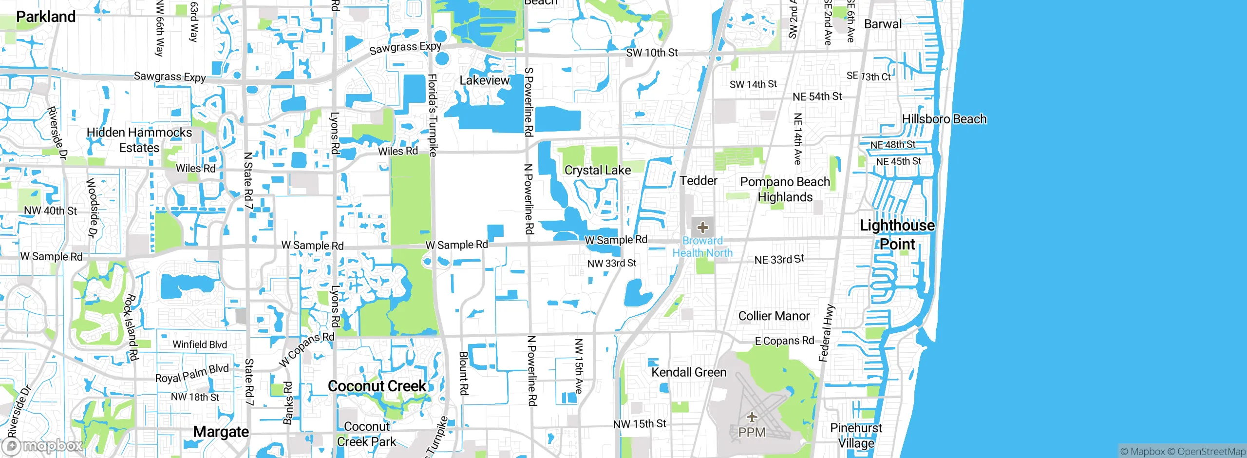 Map showing approximate location