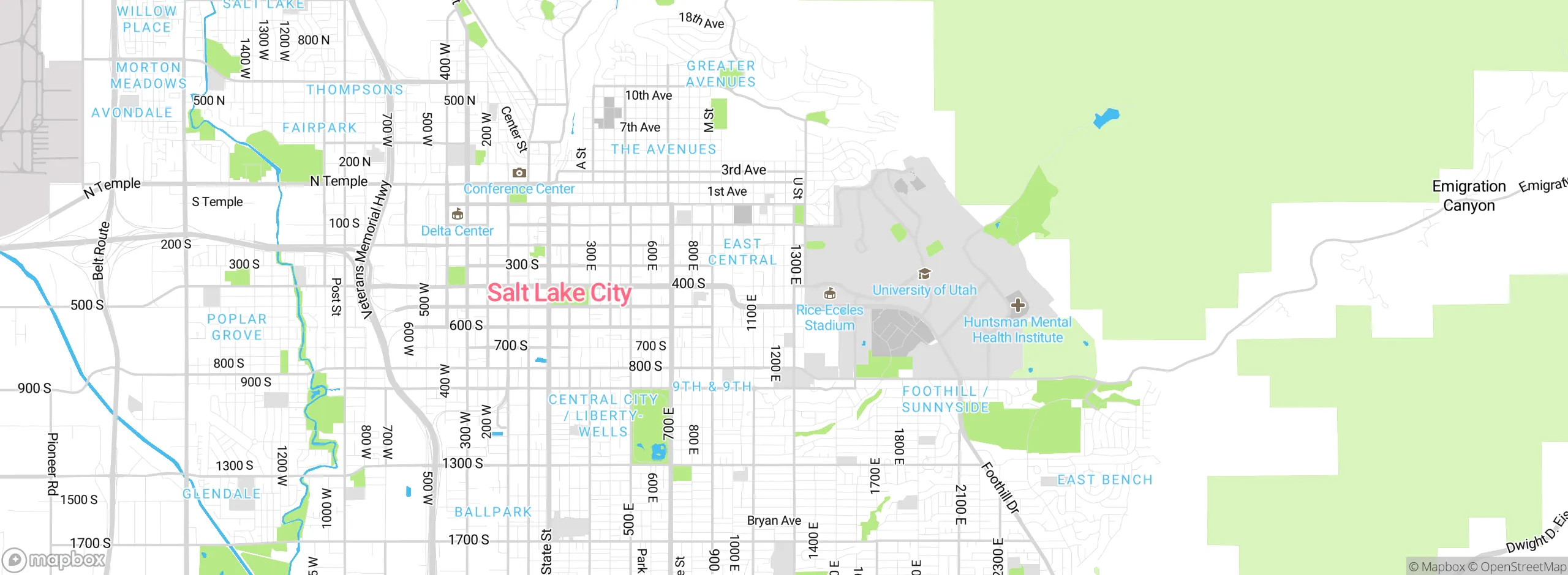 Map showing approximate location