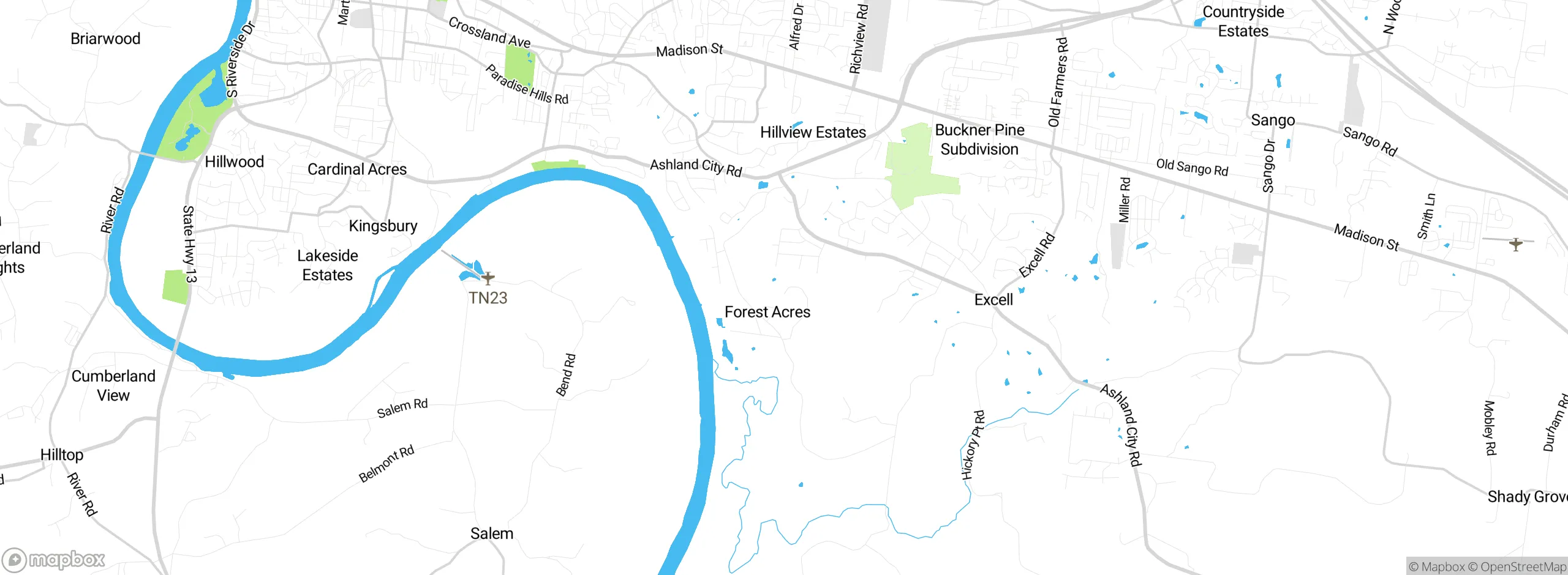 Map showing approximate location