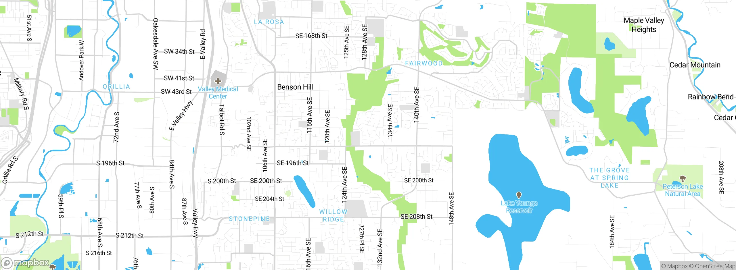 Map showing approximate location