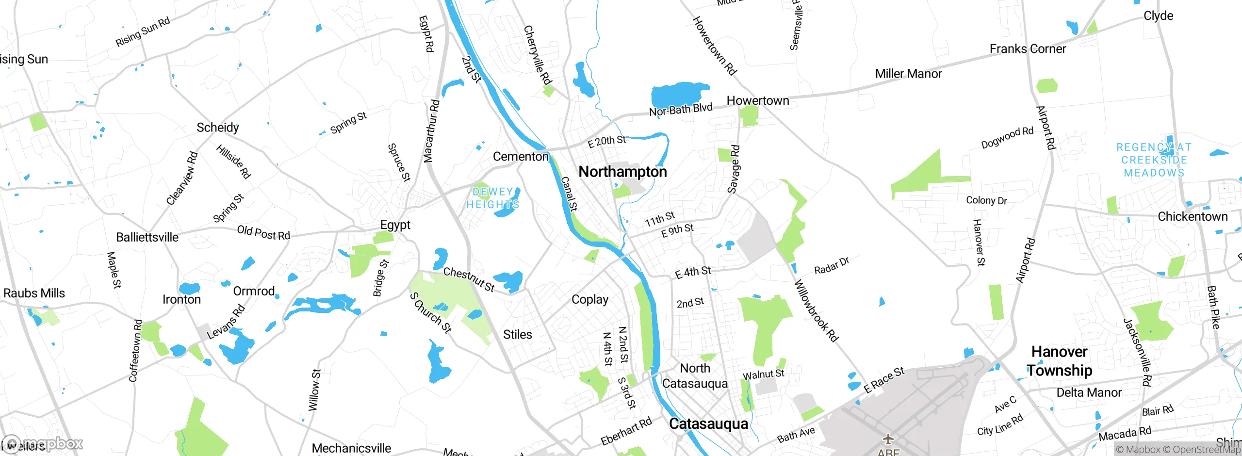 Map showing approximate location