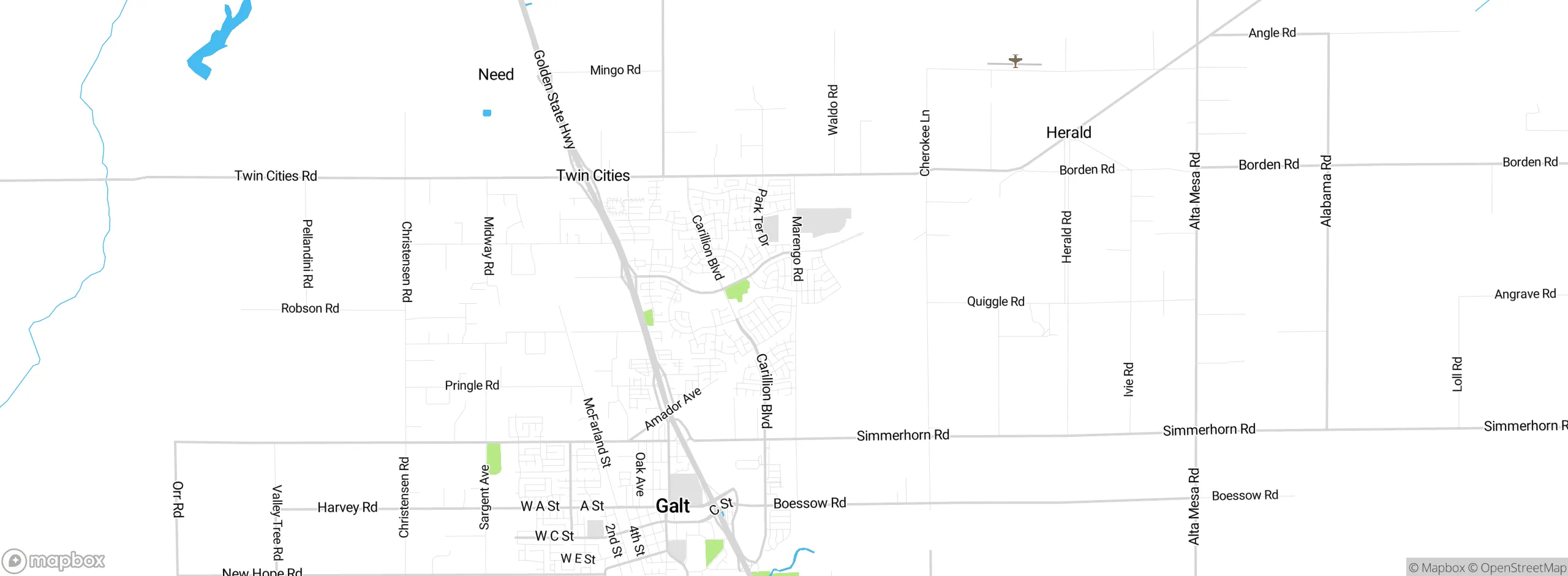 Map showing approximate location