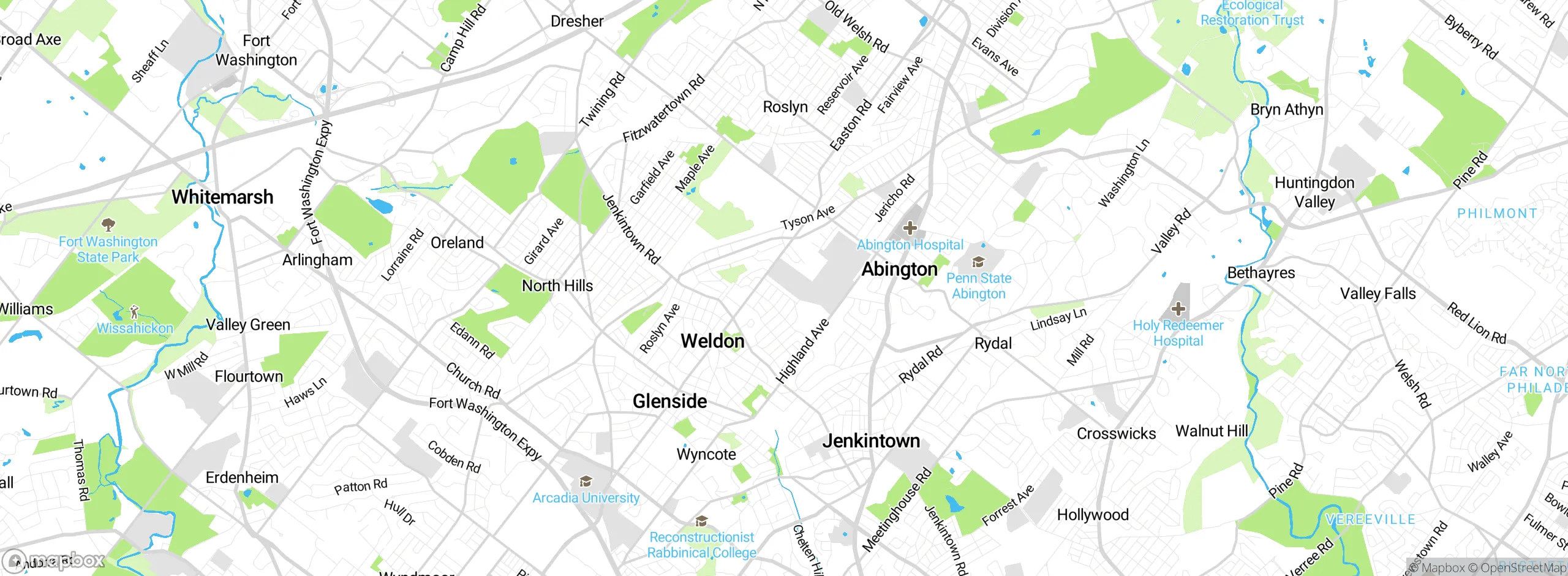 Map showing approximate location