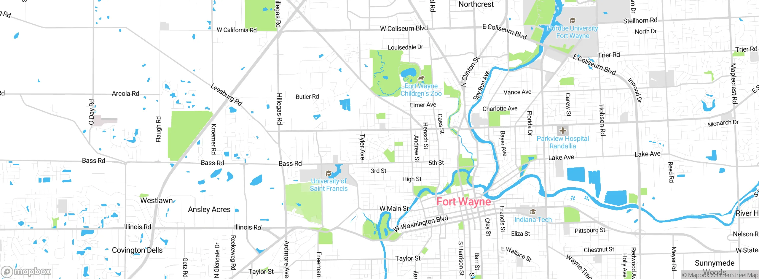 Map showing approximate location