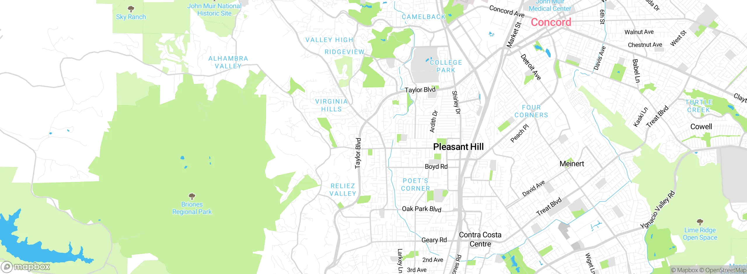 Map showing approximate location