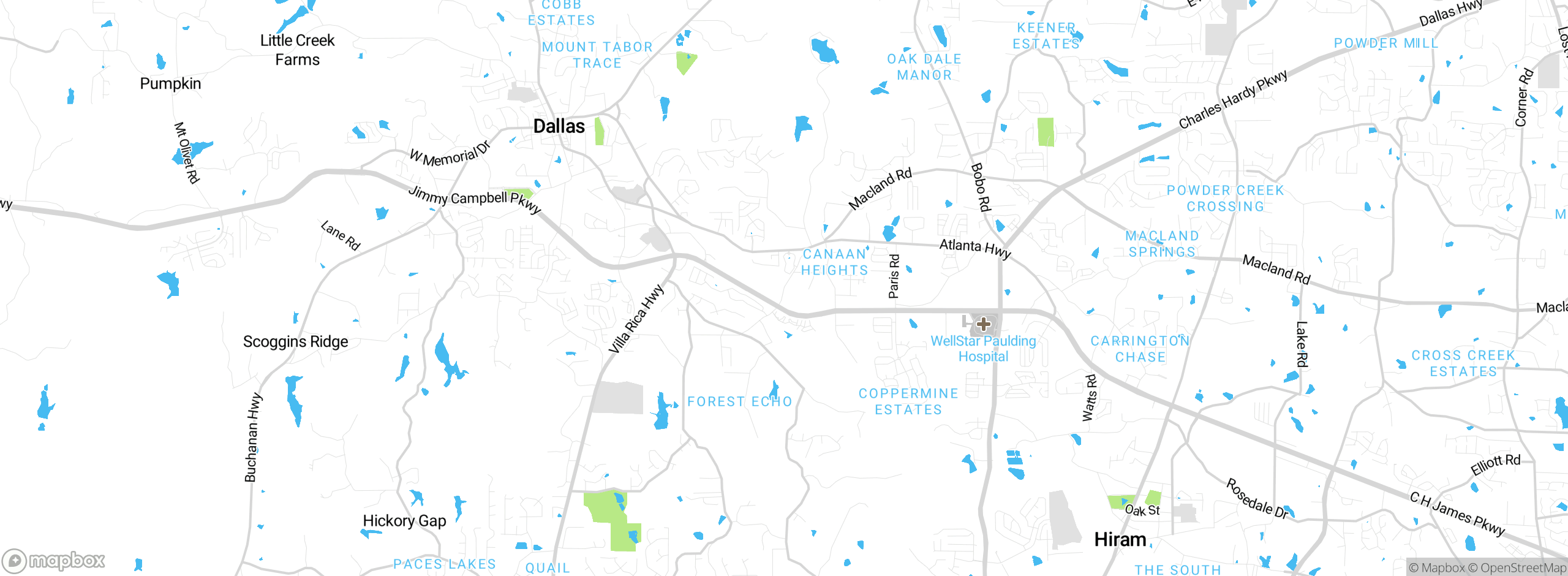Map showing approximate location
