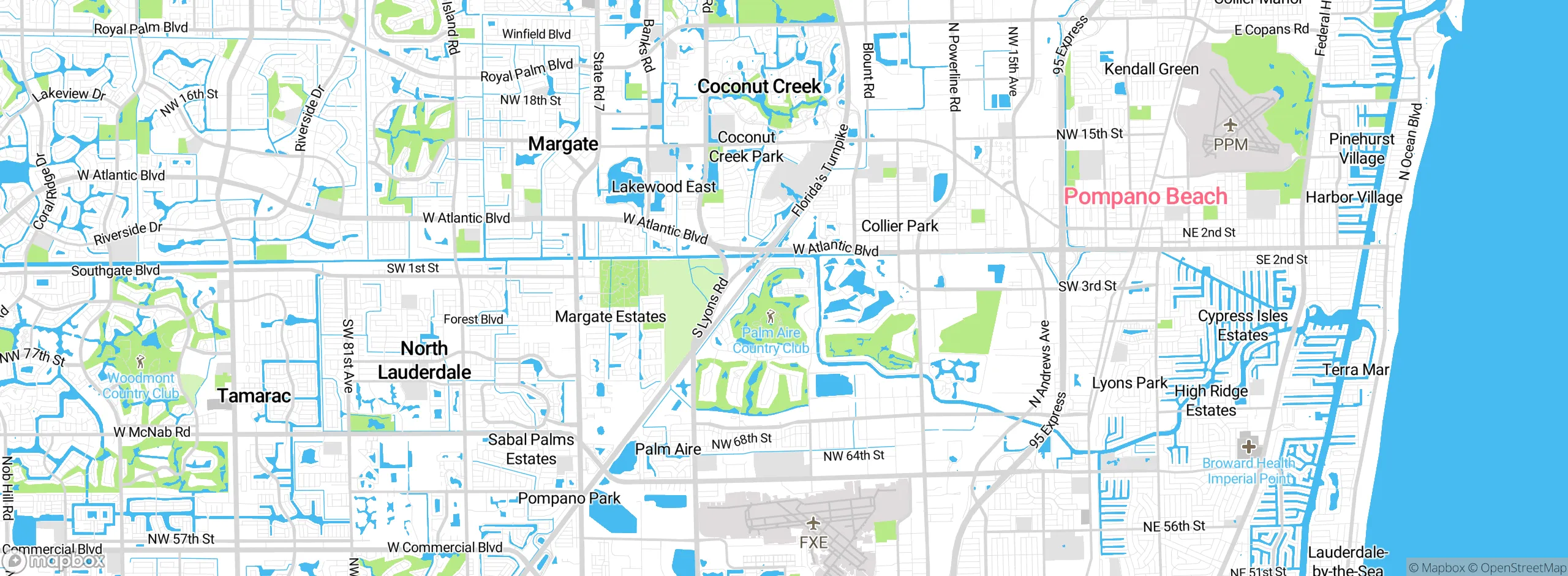 Map showing approximate location