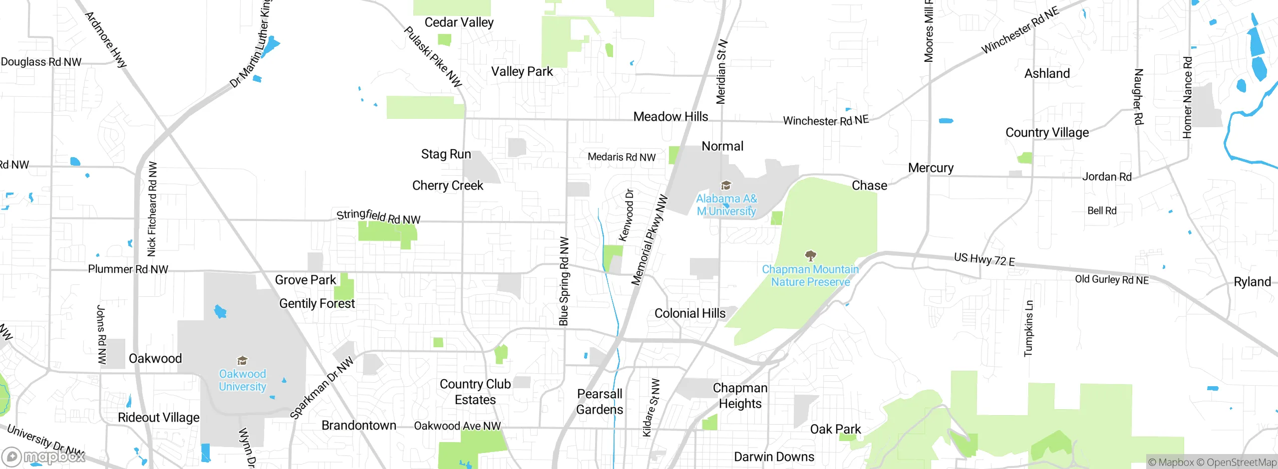 Map showing approximate location