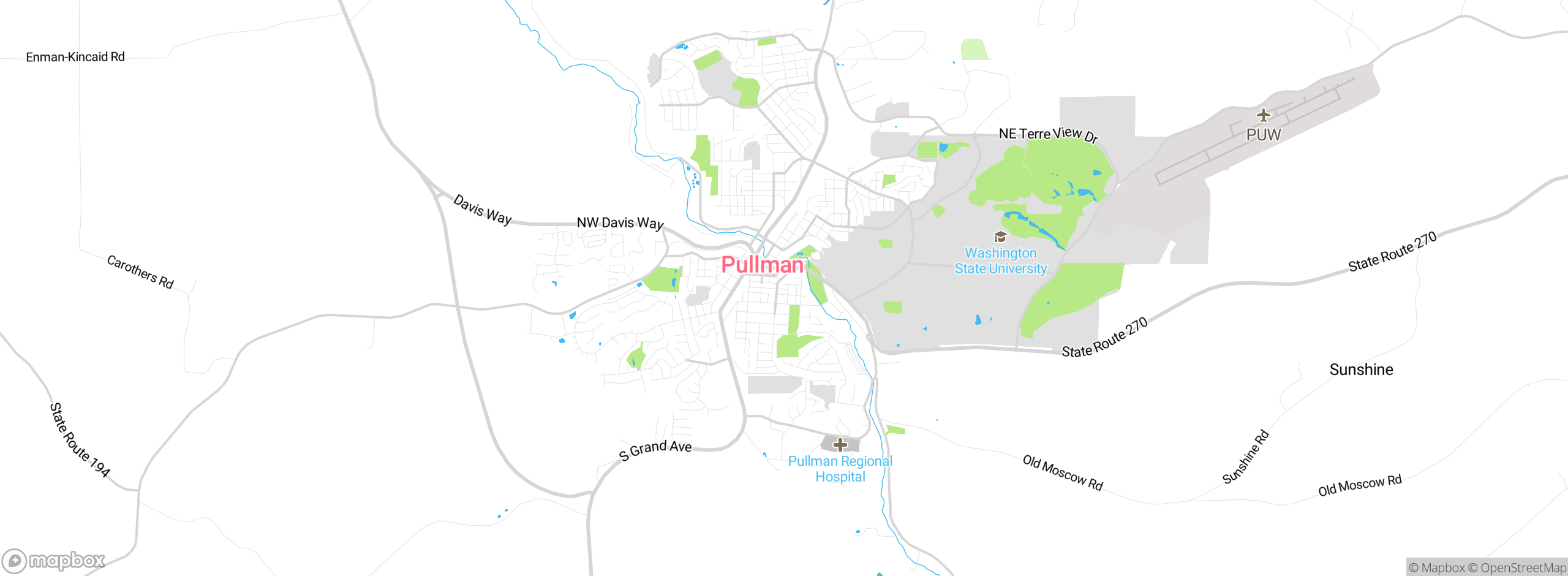Map showing approximate location