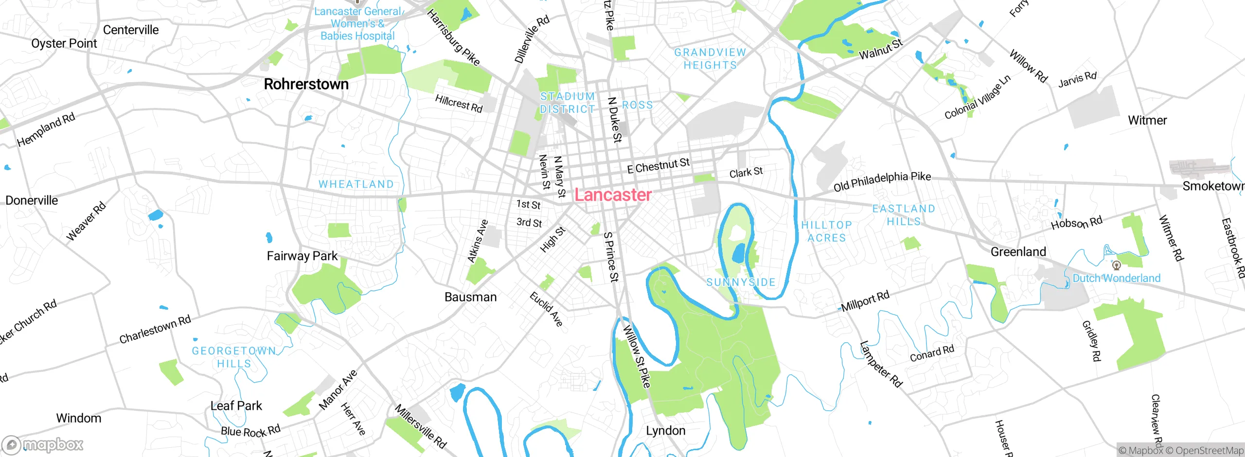 Map showing approximate location
