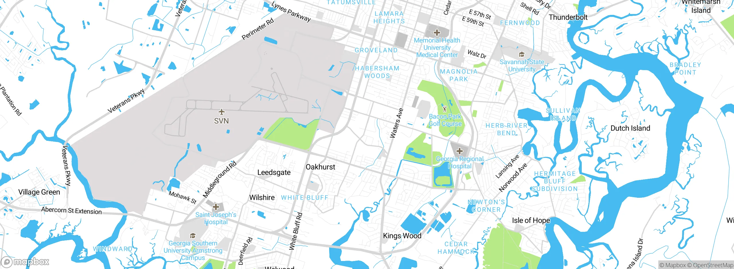 Map showing approximate location