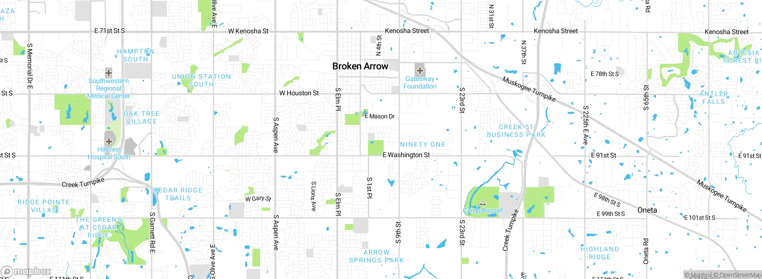 Map showing approximate location