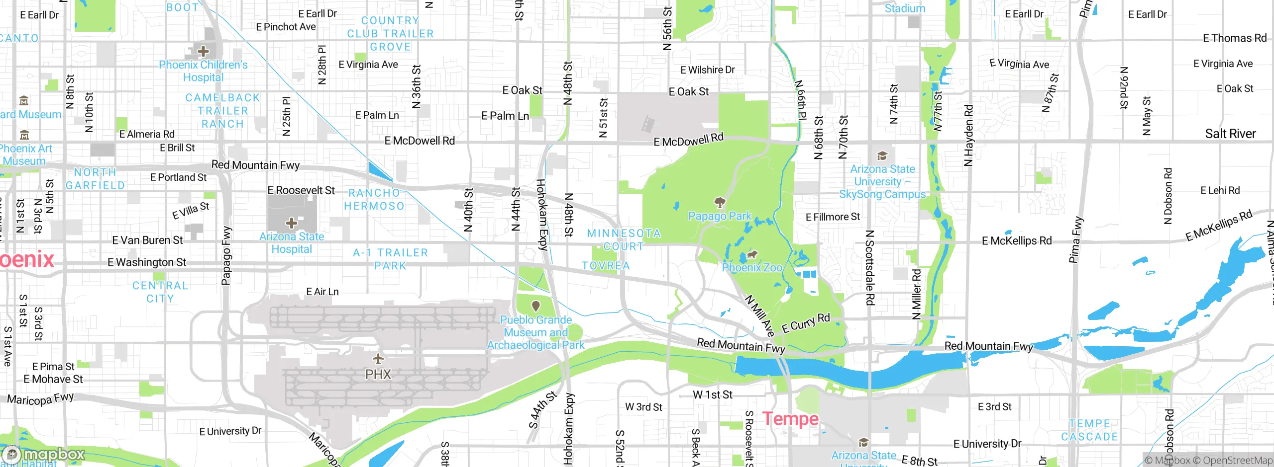 Map showing approximate location