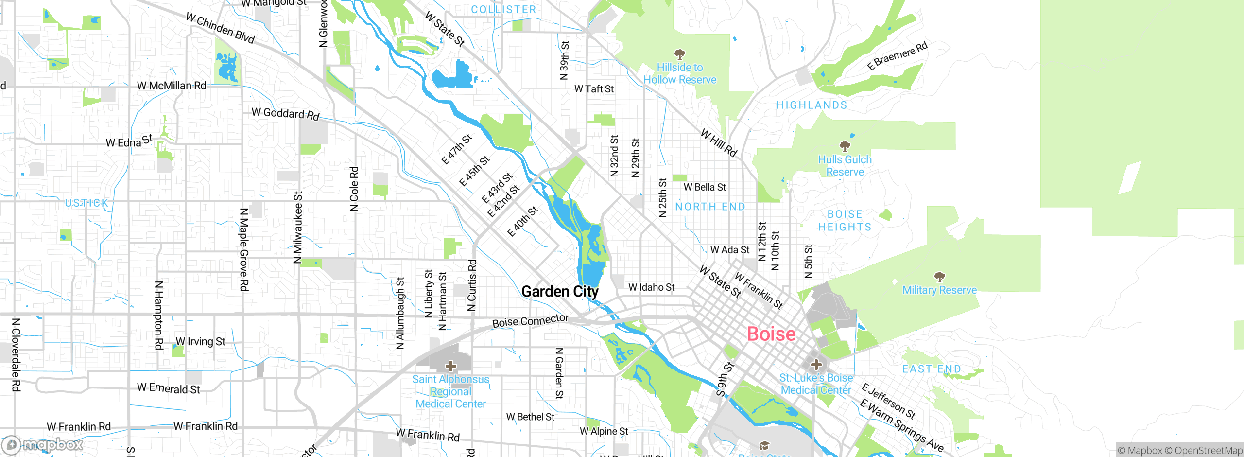 Map showing approximate location