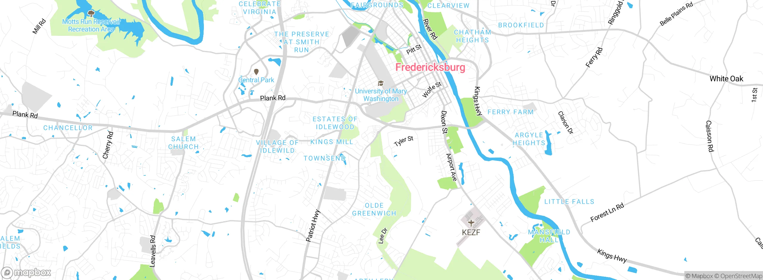 Map showing approximate location