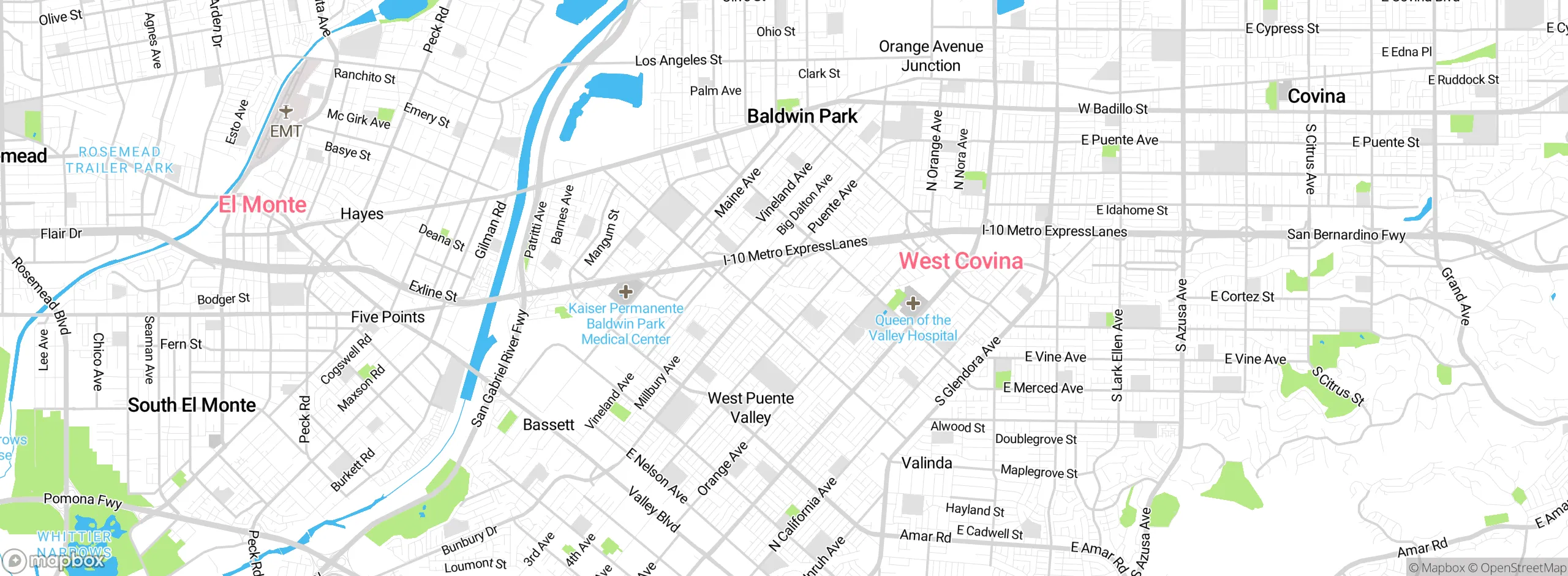 Map showing approximate location