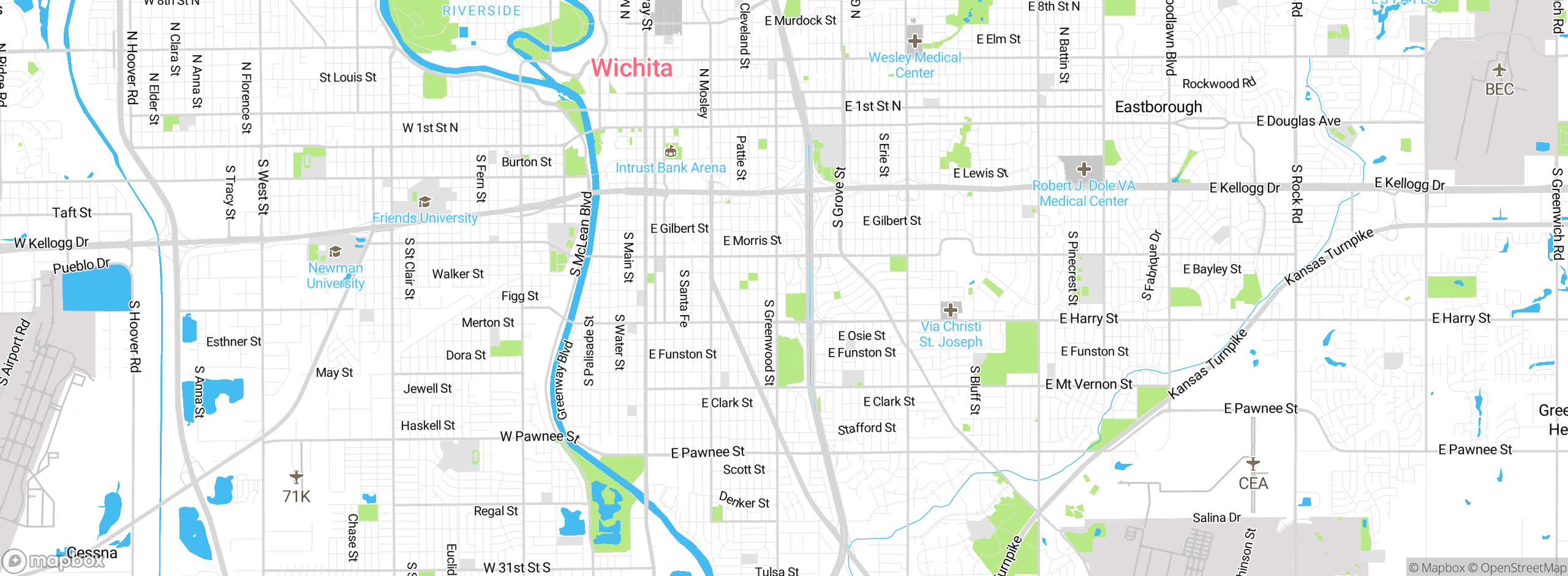 Map showing approximate location