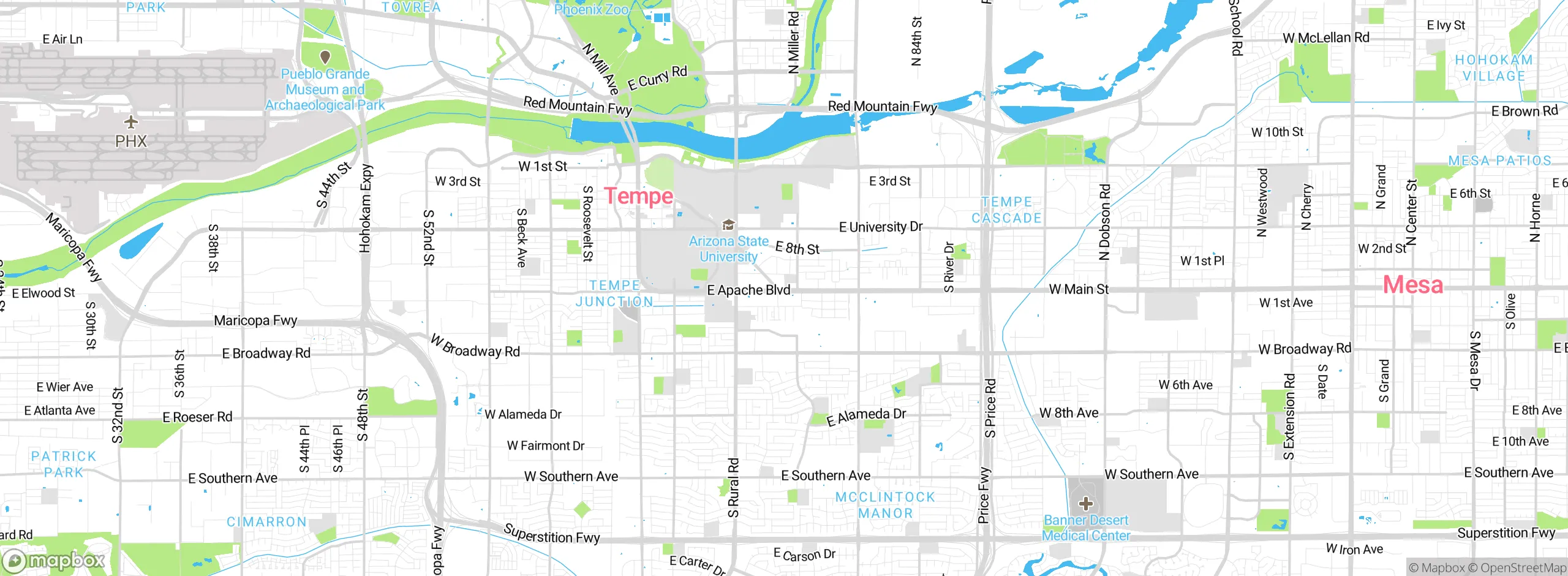 Map showing approximate location