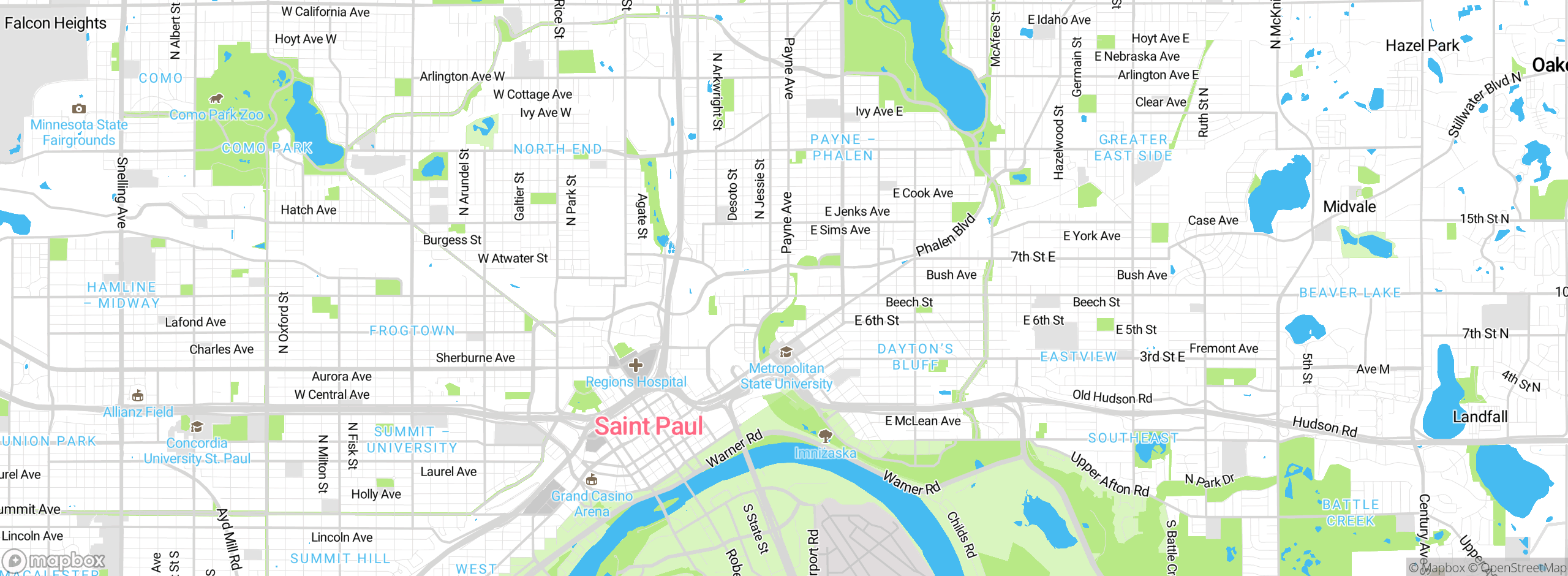 Map showing approximate location