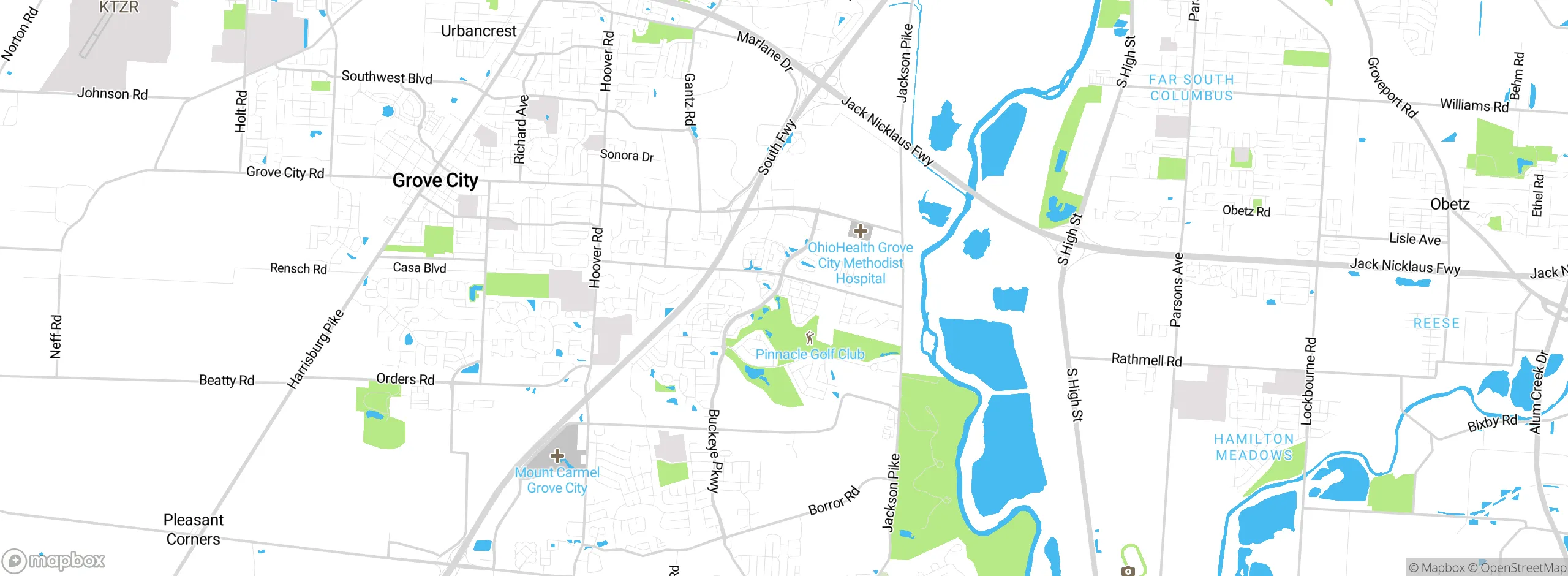 Map showing approximate location