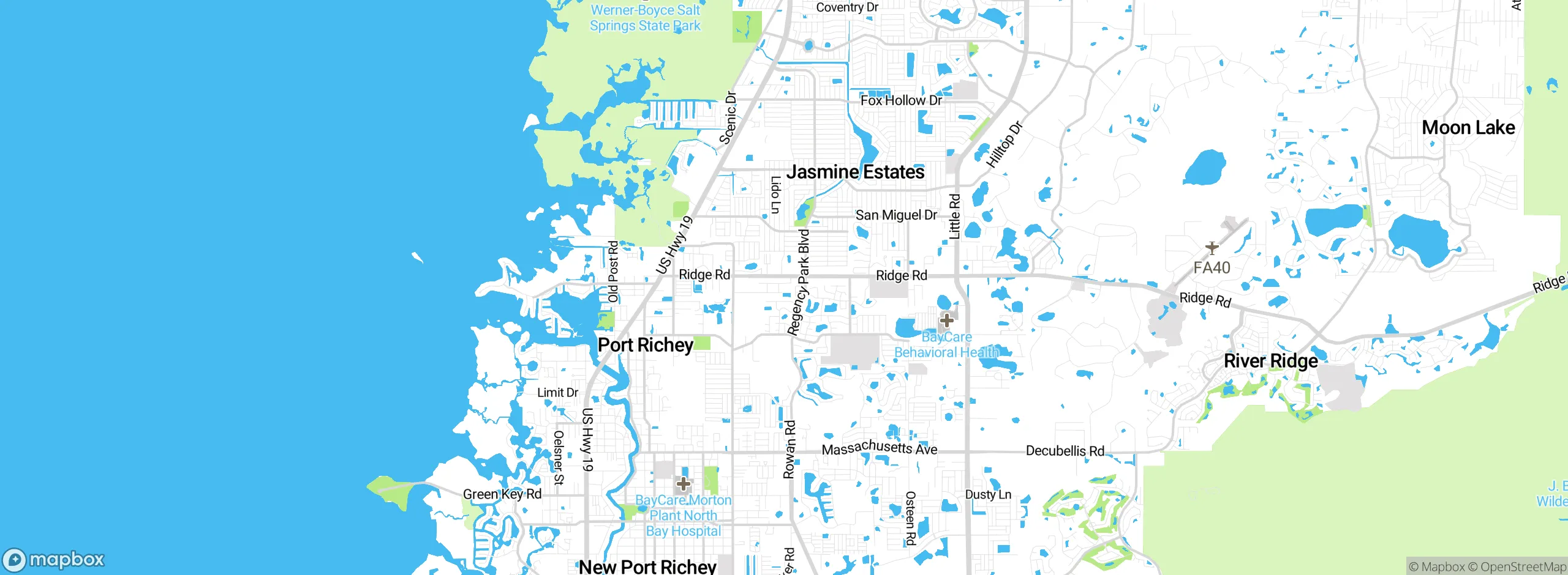 Map showing approximate location
