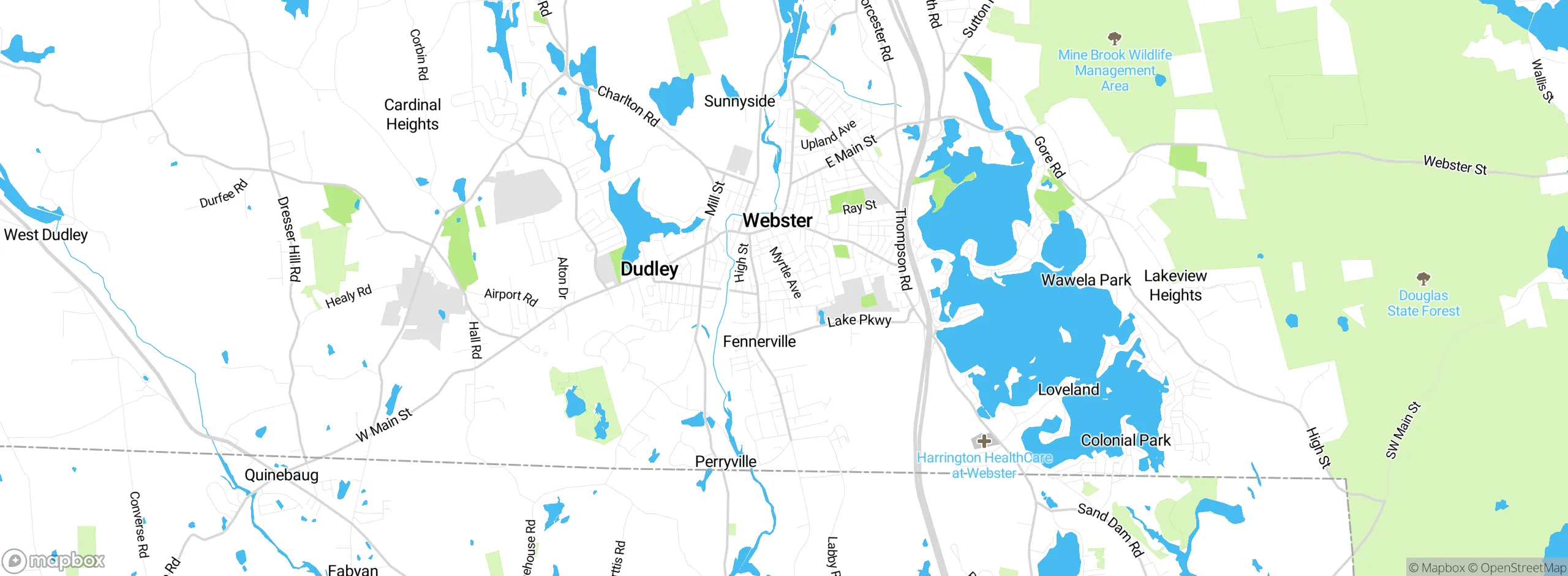 Map showing approximate location