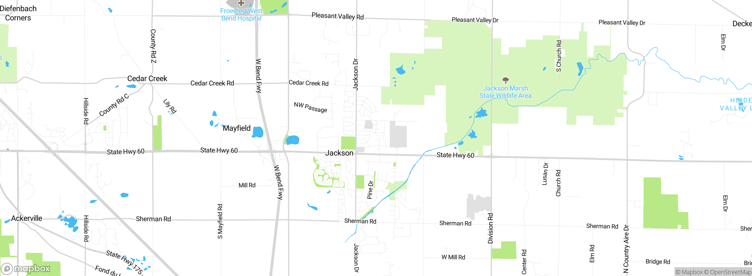 Map showing approximate location