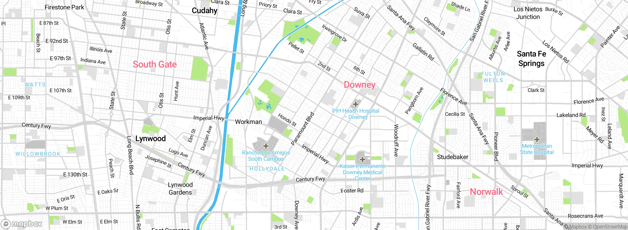 Map showing approximate location