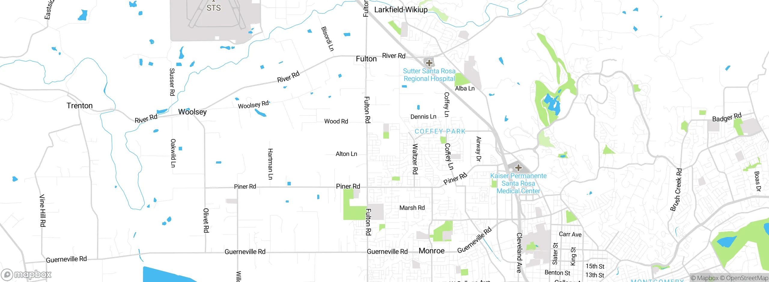 Map showing approximate location