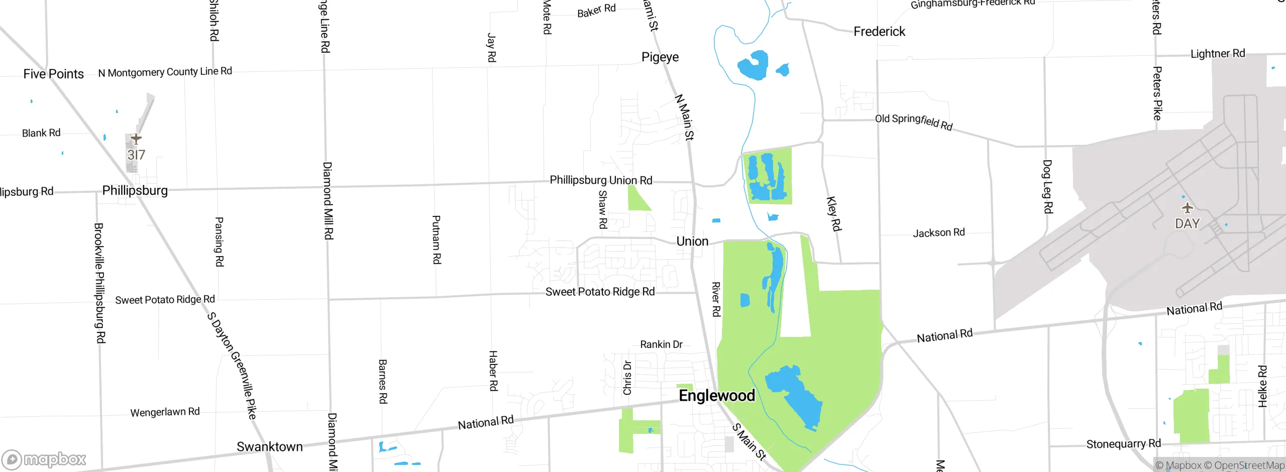 Map showing approximate location