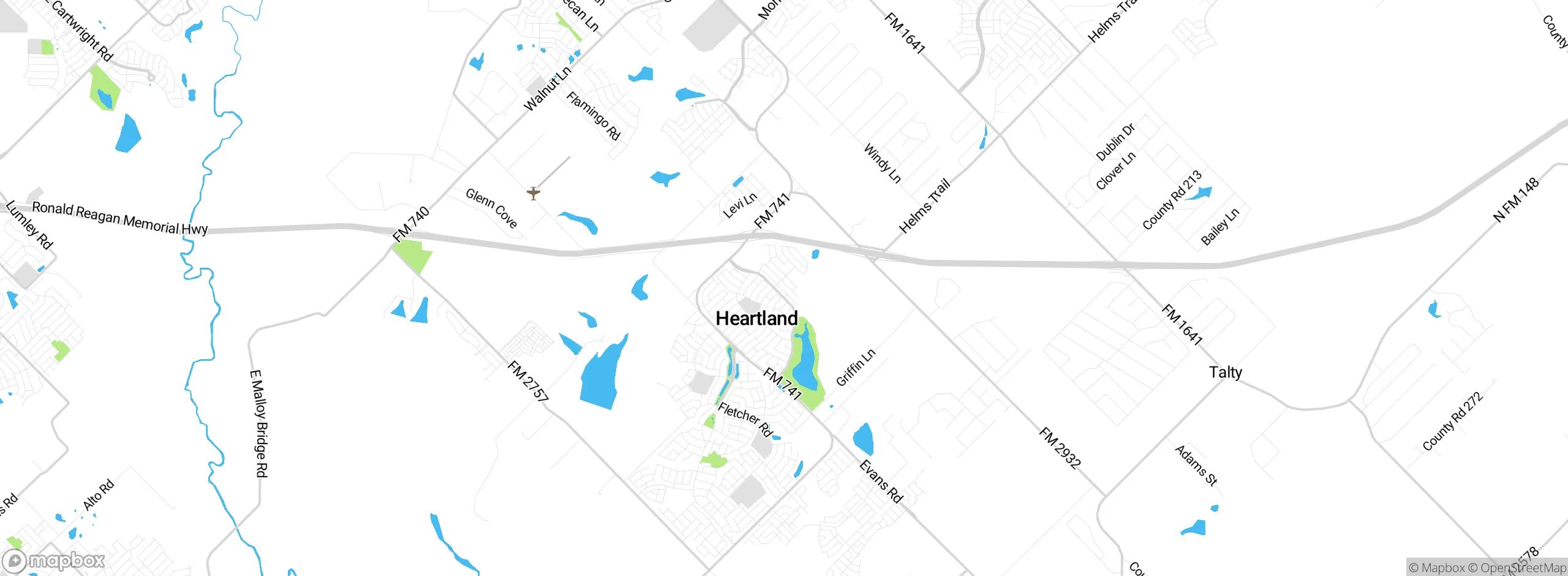 Map showing approximate location