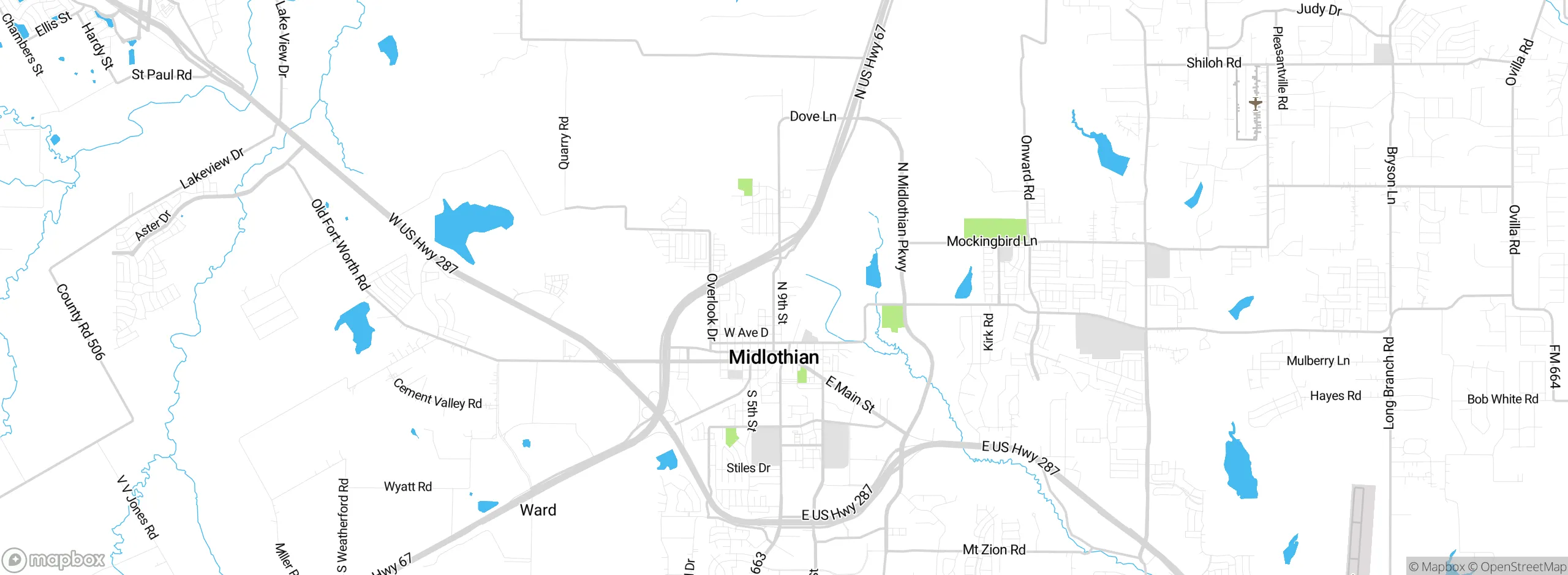 Map showing approximate location