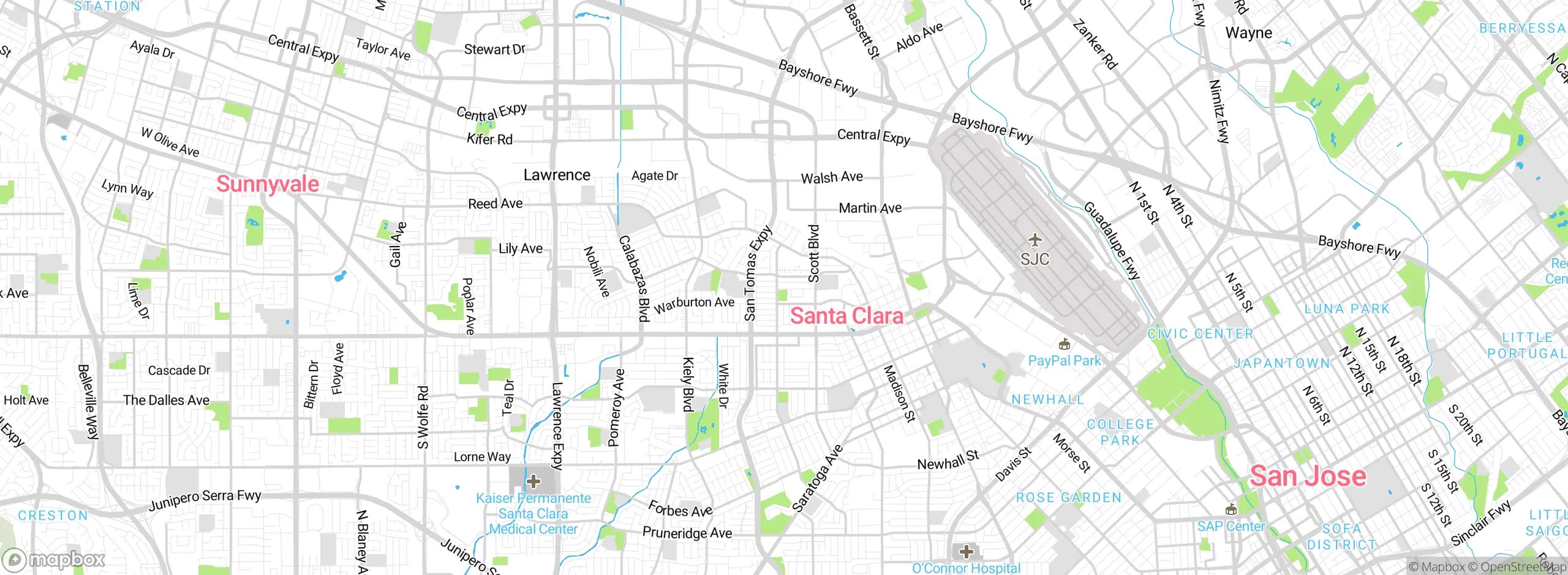 Map showing approximate location