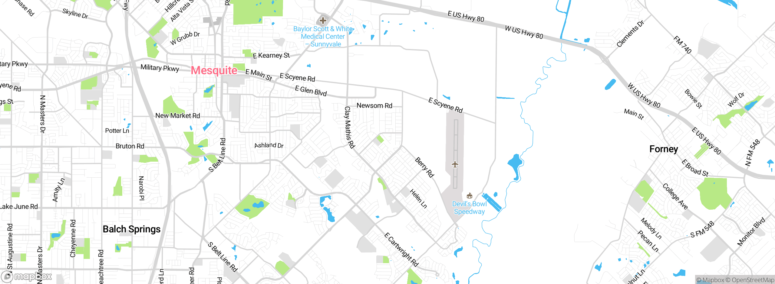 Map showing approximate location