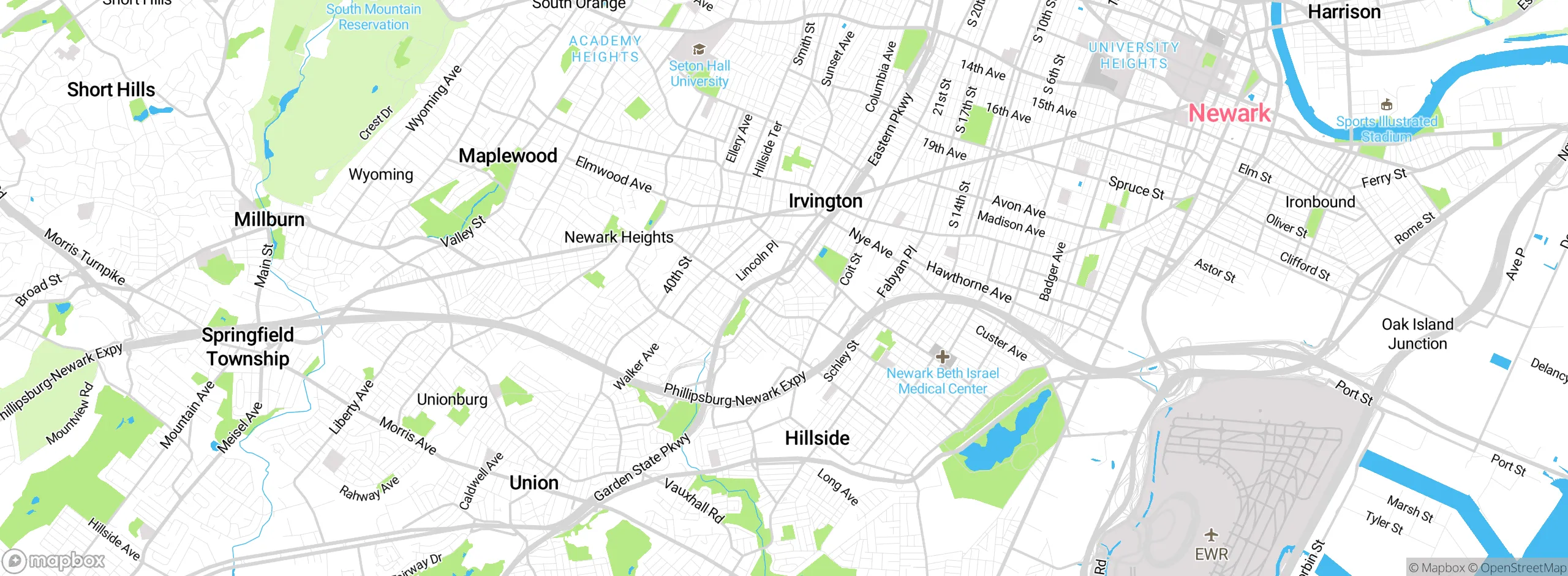 Map showing approximate location