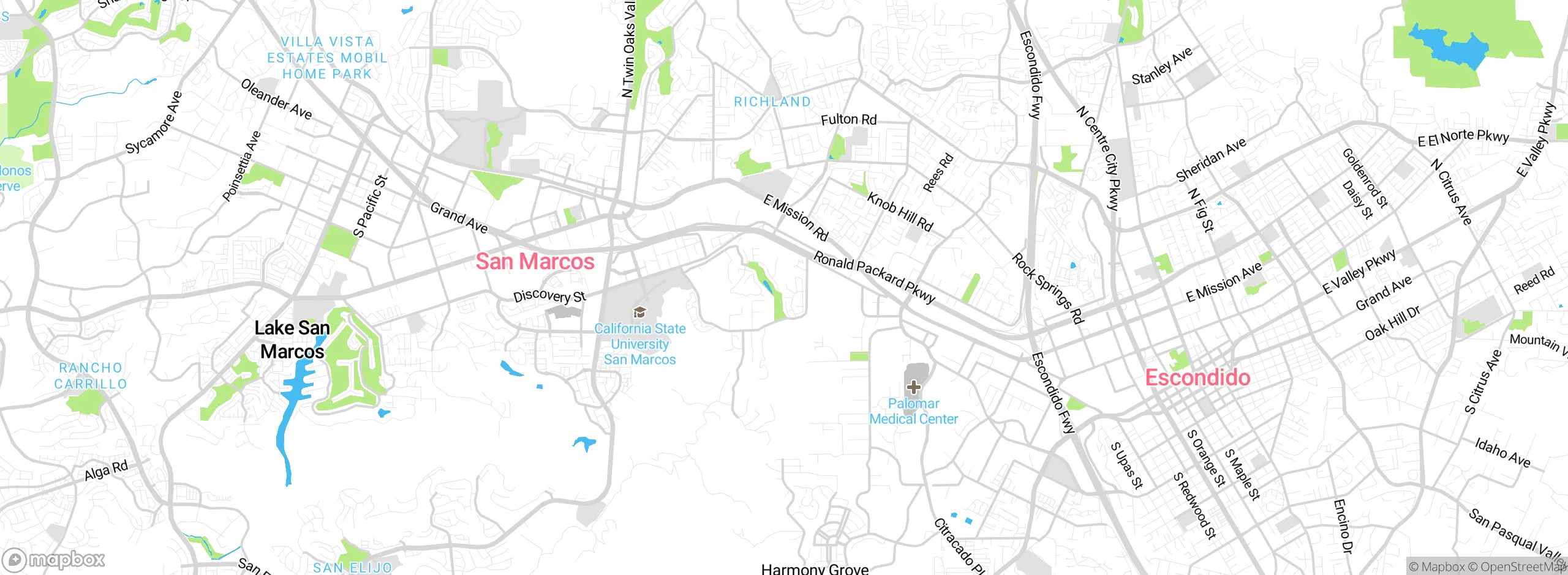 Map showing approximate location